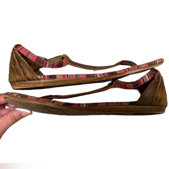 TOMS - Playa Tribal Multi Color Woven T Strap Sandals Size 6 - Picture 9 of 9